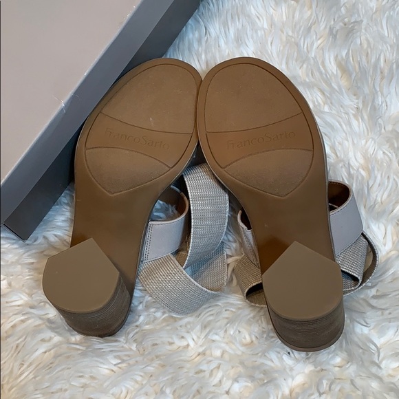 FRANCO SARTO DEAR BLOCK SANDAL in GREY/TAUPE - Picture 12 of 16